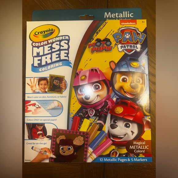Crayola Paw Patrol Movie Color Wonder Metallic Set, New - Picture 1 of 6